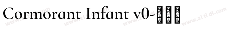 Cormorant Infant v0字体转换